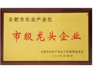合肥市農(nóng)業(yè)產(chǎn)業(yè)化市級(jí)龍頭企業(yè)